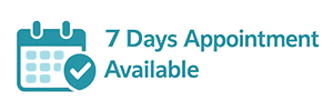 7 days appointmet available